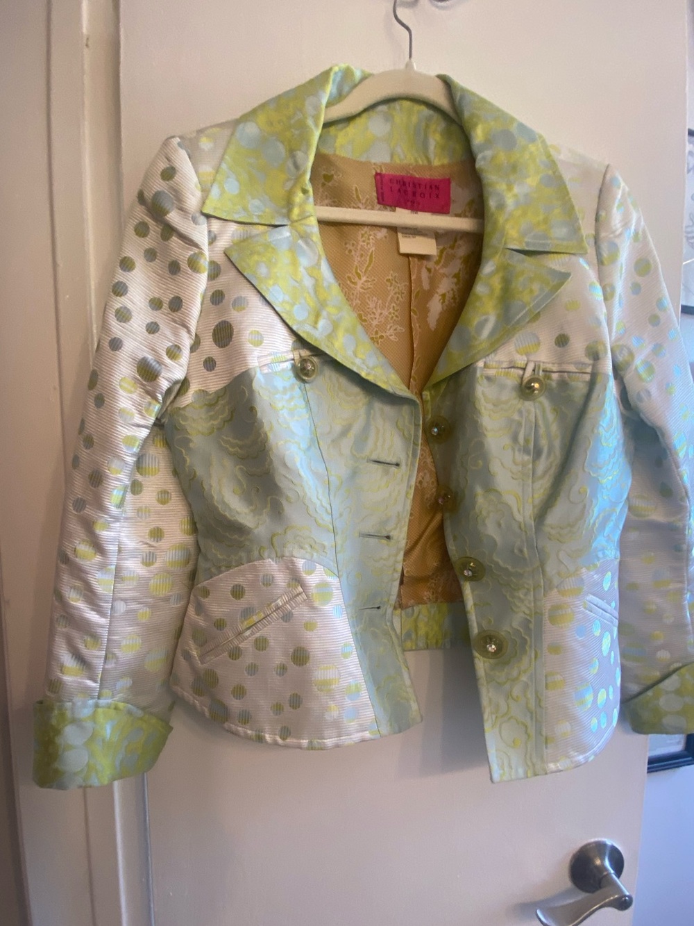 Matching set: full vintage suit Christian lacroix